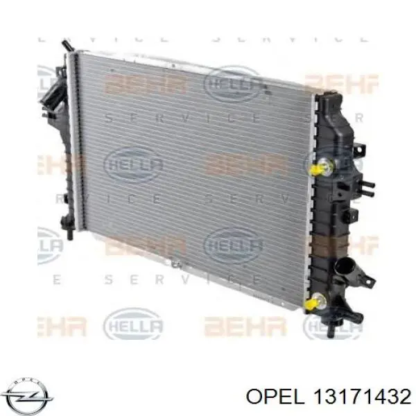 Радиатор охлаждения двигателя Opel 13171432 цена, от 135.76 USD