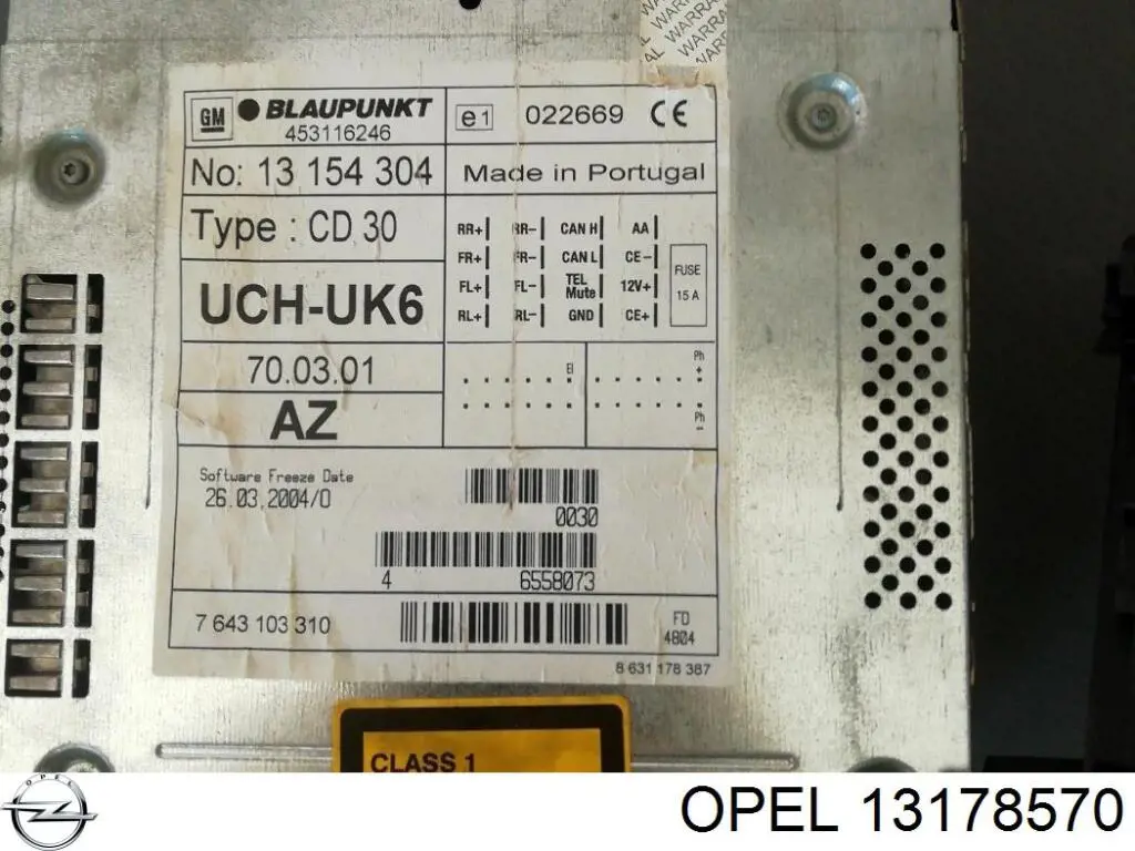 Дисплей многофункциональный Opel 13178570 цена, от 80.58 USD