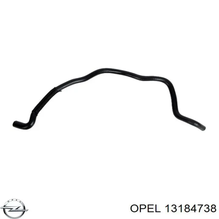 13184738 Opel шланг расширительного бачка нижний