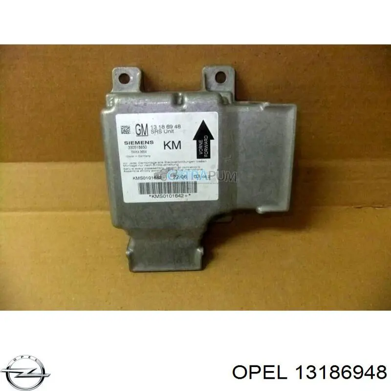 13186948 Opel модуль-процессор управления подушкой безопасности (эбу airbag)