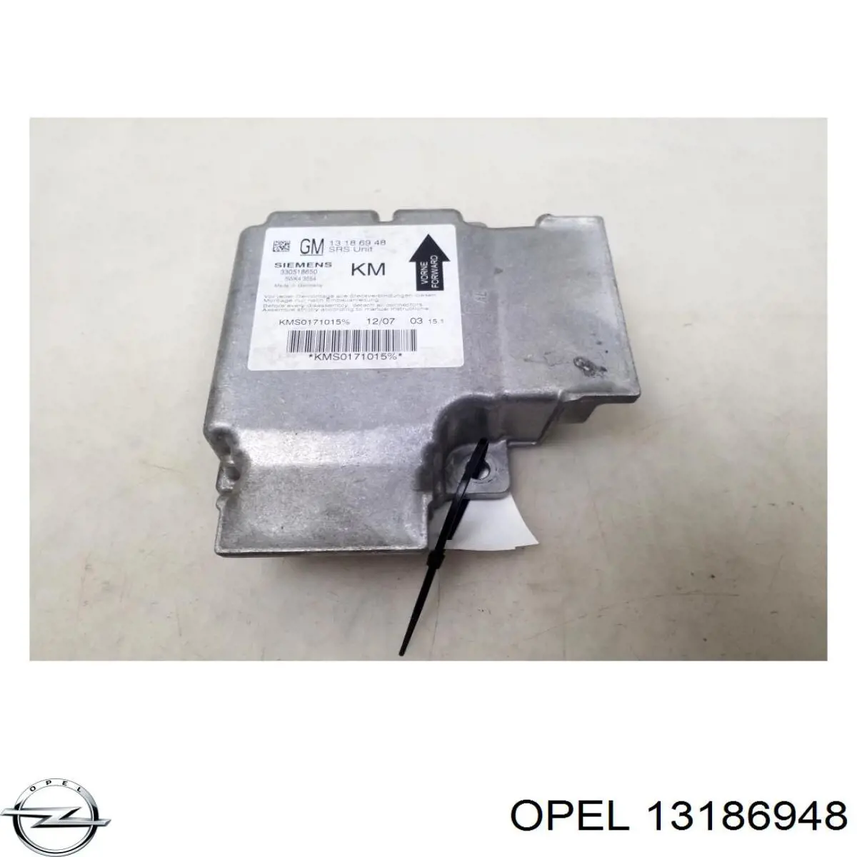 Модуль-процессор управления подушкой безопасности (ЭБУ AIRBAG) Opel 13186948 цена, от 4.53 USD