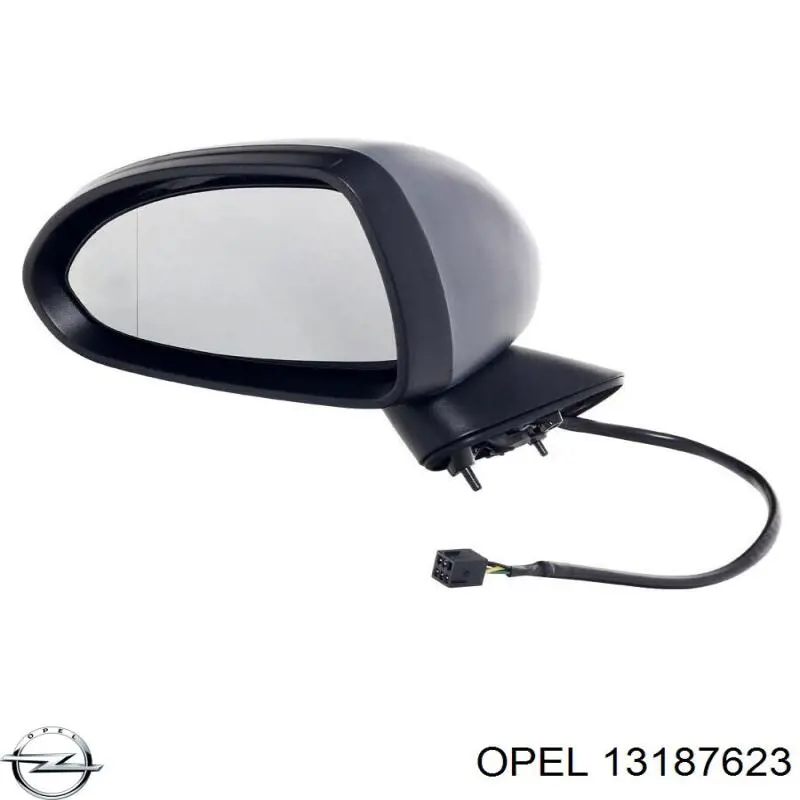 Зеркальный элемент водительского зеркала Opel 13187623 цена, от 7.61 USD