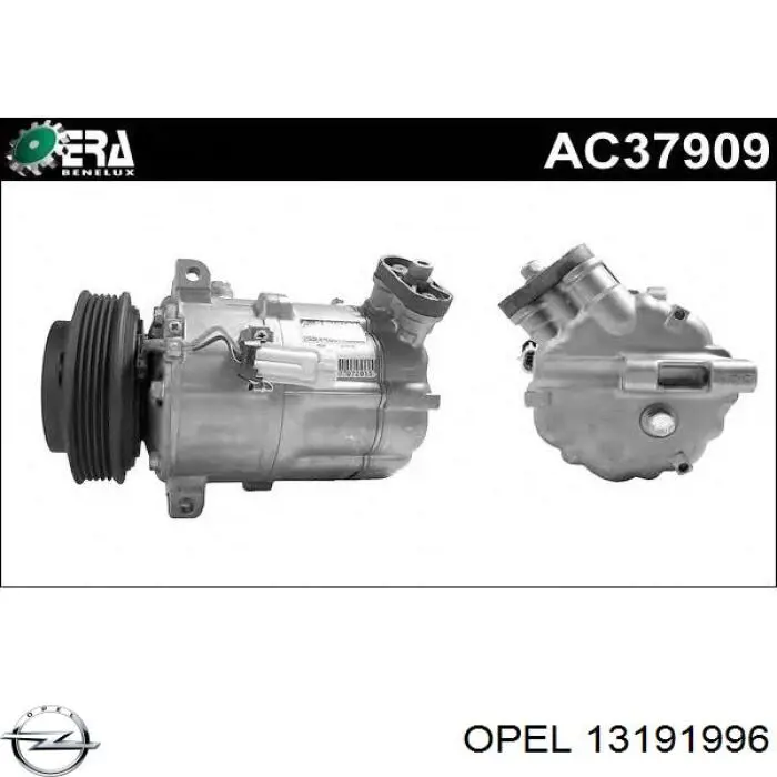 Компрессор системы кондиционирования Opel 13191996 цена, от 150.17 USD