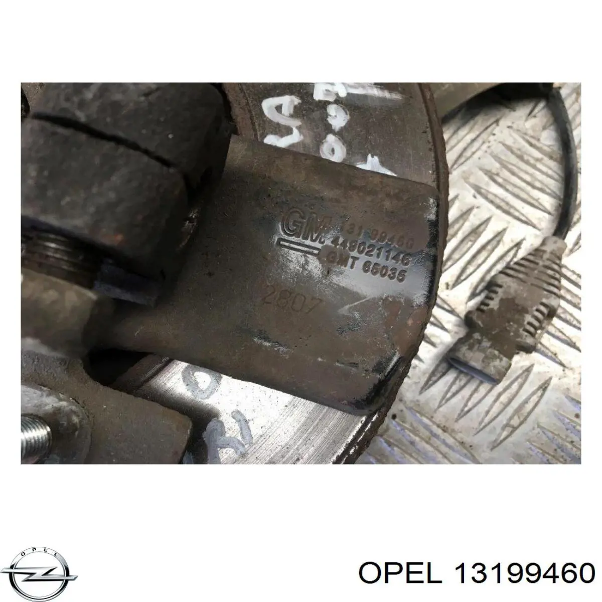 Купить 13199460 Opel Защита тормозного диска, переднего, левого
