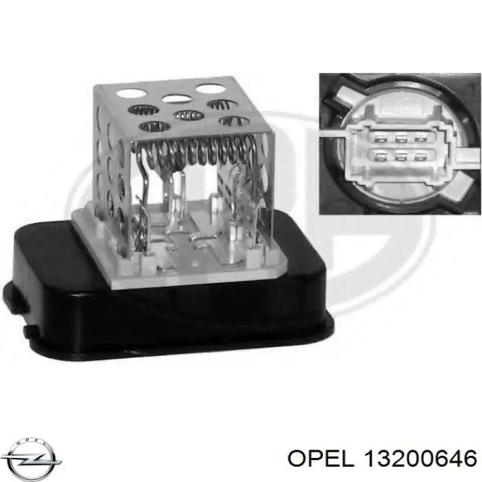 13200646 Opel Реле печки