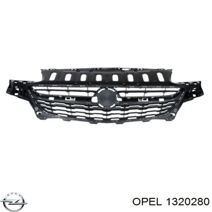 1320280 Opel Решетка радиатора