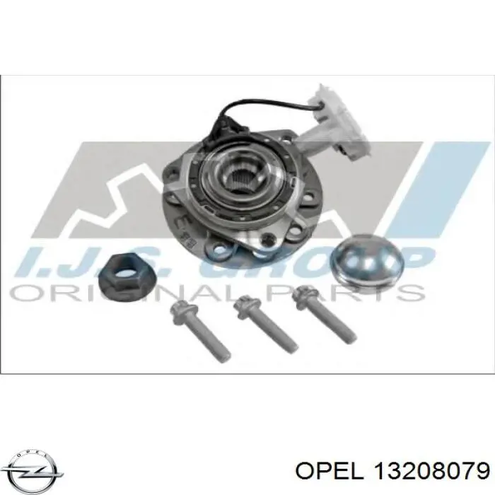 13208079 Opel porca de cubo dianteiro