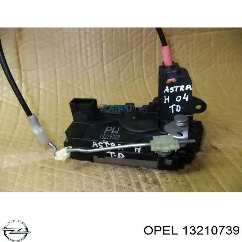 Купить 13210739 Opel Замок двери задней правой