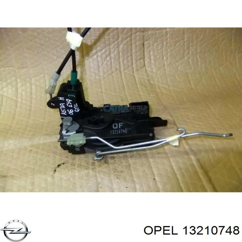 Fecho da porta dianteira esquerda para Opel Astra H L35