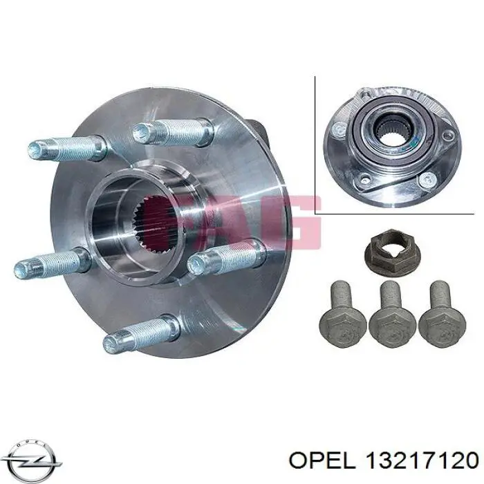 Гайка ступицы передней Opel 0326938