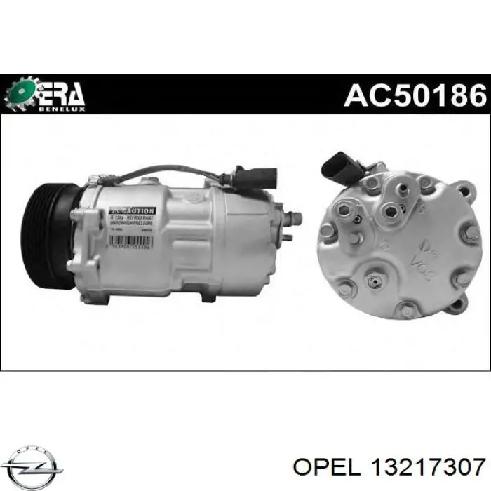 Компрессор системы кондиционирования Opel 13217307 цена, от 298.79 USD