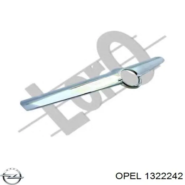 Compre 1322242 Opel Grelha do radiador