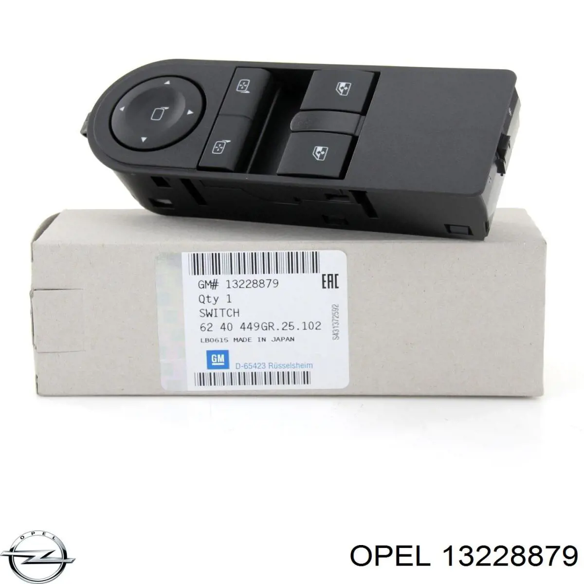 13228879 Opel кнопочный блок управления стеклоподъемником передний левый