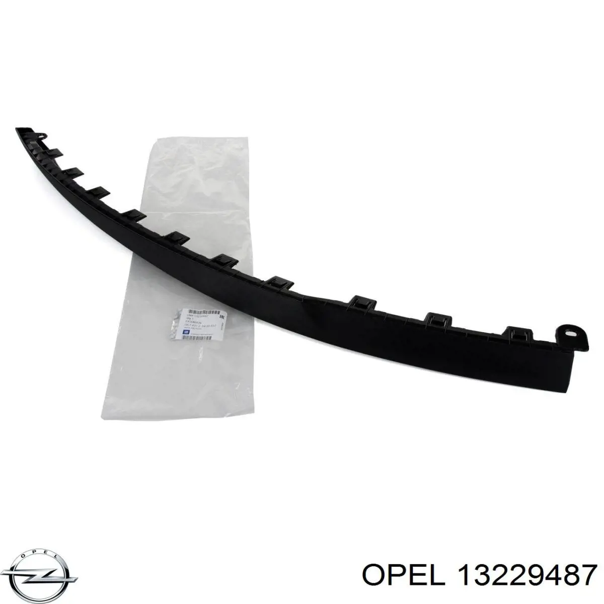 13229487 Opel Спойлер переднего бампера правый