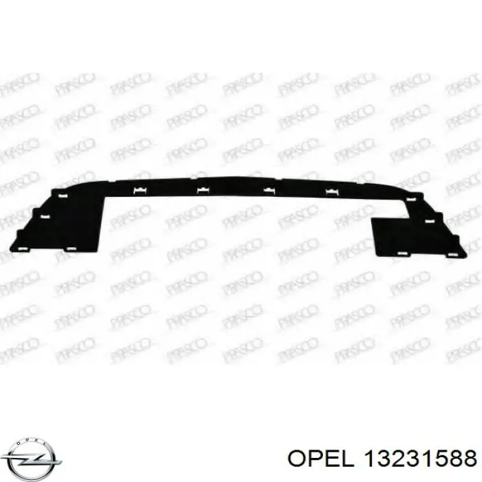 13231588 Opel решетка бампера переднего центральная