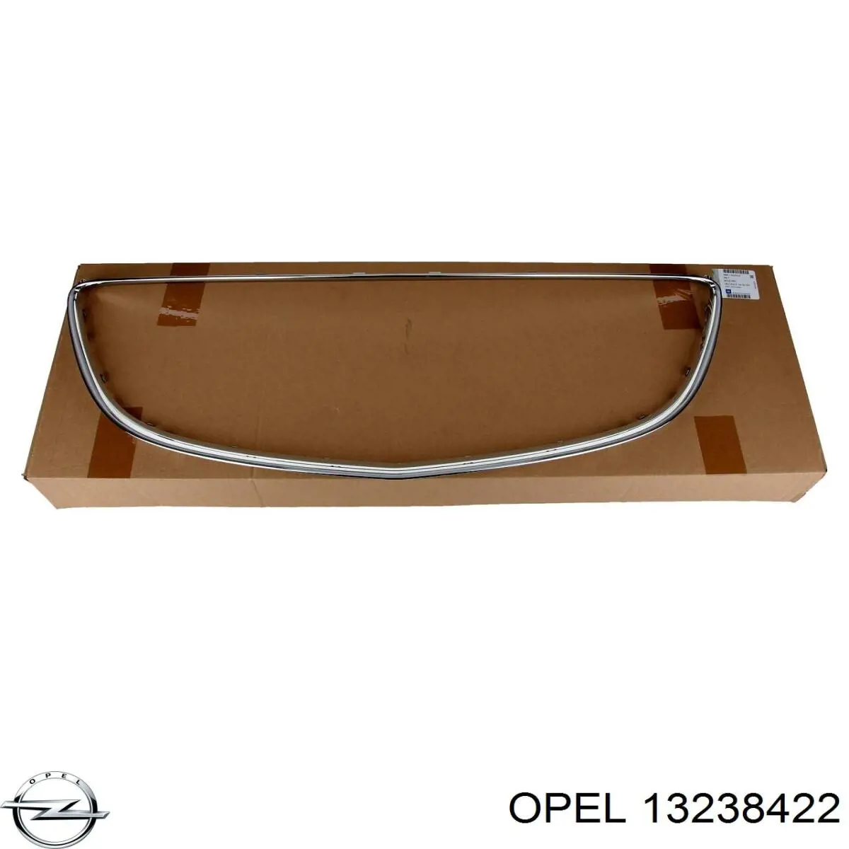 13238422 Opel placa sobreposta (carcaça de grelha do radiador)