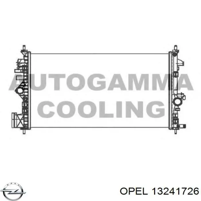 Радиатор охлаждения двигателя Opel 13241726 цена, от 120.18 USD