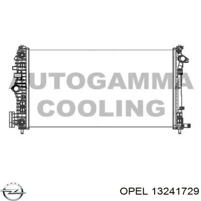 Радиатор охлаждения двигателя Opel 13241729 цена, от 144.50 USD