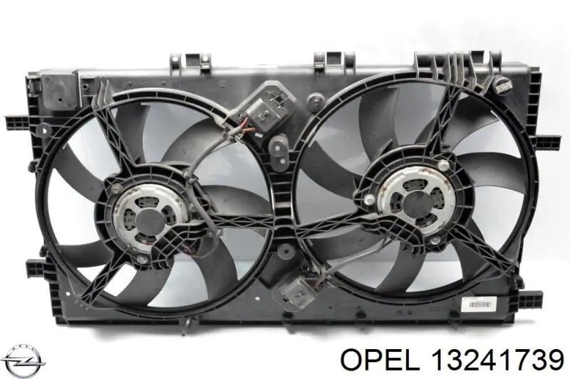 13241739 Opel difusor do radiador de esfriamento