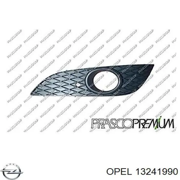 13241990 Opel заглушка (решетка противотуманных фар бампера переднего левая)
