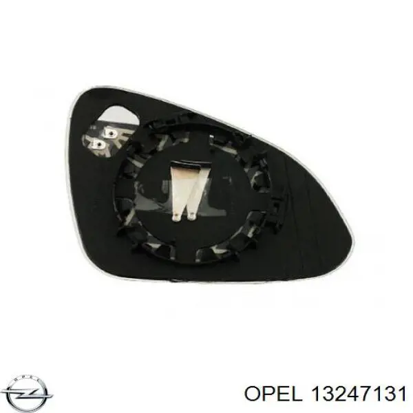 Стекло левого зеркала заднего вида 13247131 Opel