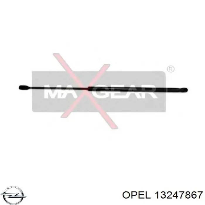13247867 Opel амортизатор багажника