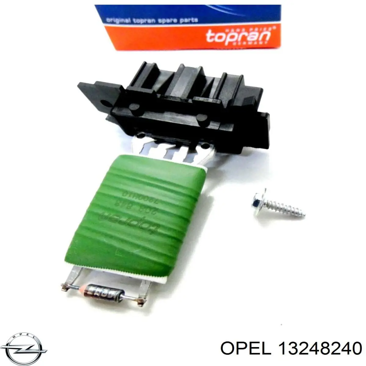 13248240 Opel резистор (сопротивление вентилятора печки (отопителя салона))