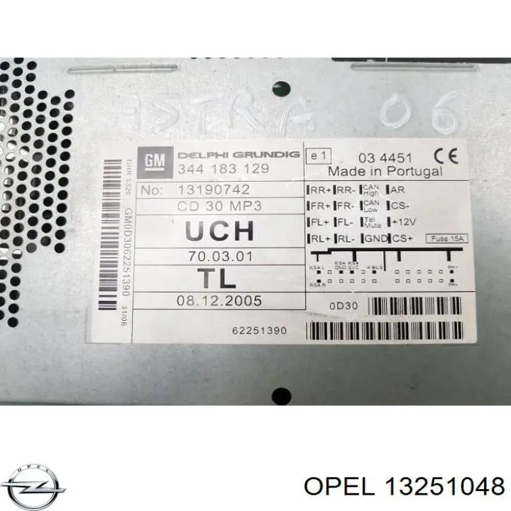  Opel 13251048