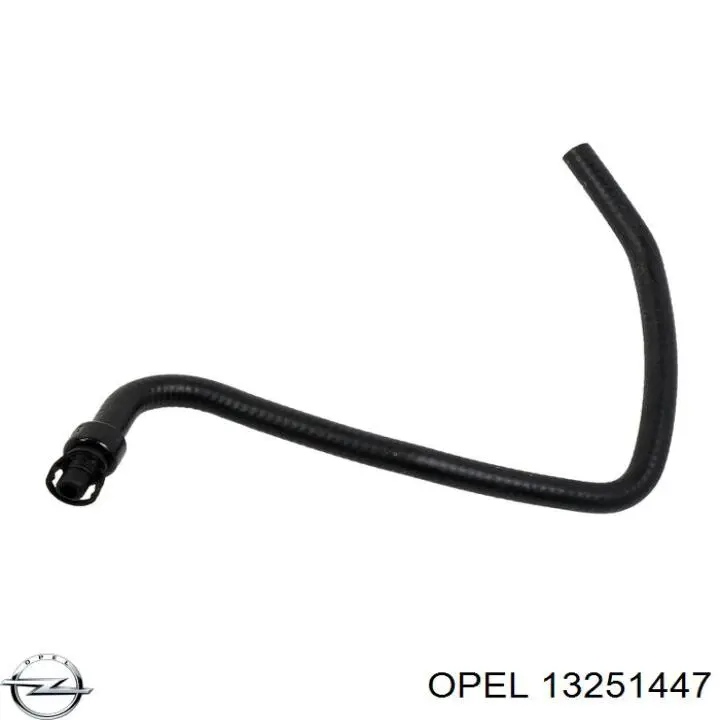 13251447 Opel шланг расширительного бачка верхний