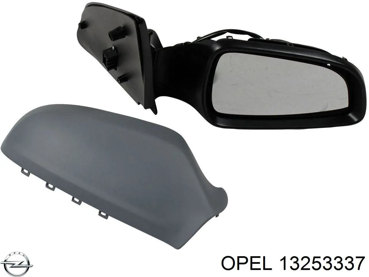Наружное зеркало правое Opel 13253337 цена, от 50.62 USD