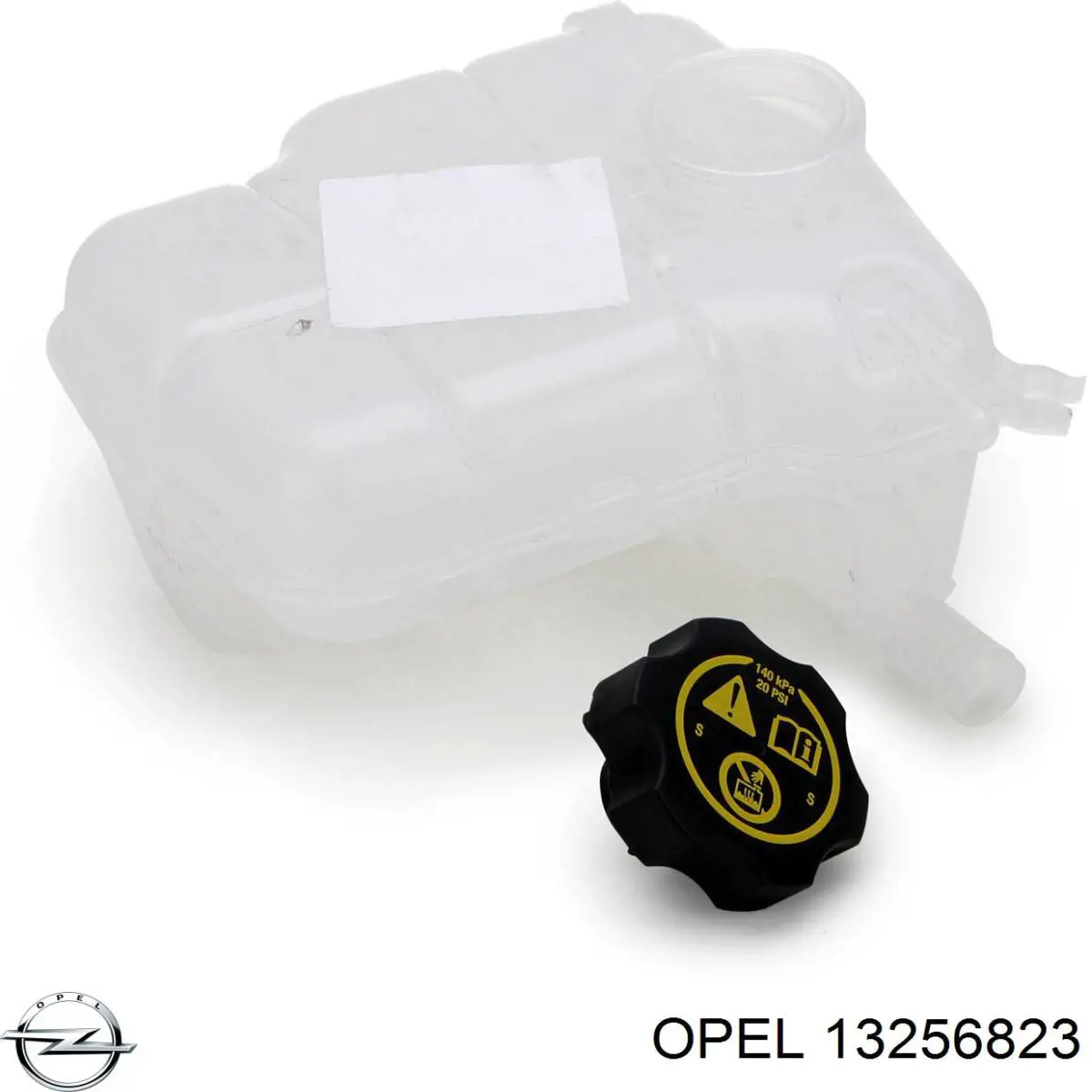 13256823 Opel tanque de expansão do sistema de esfriamento