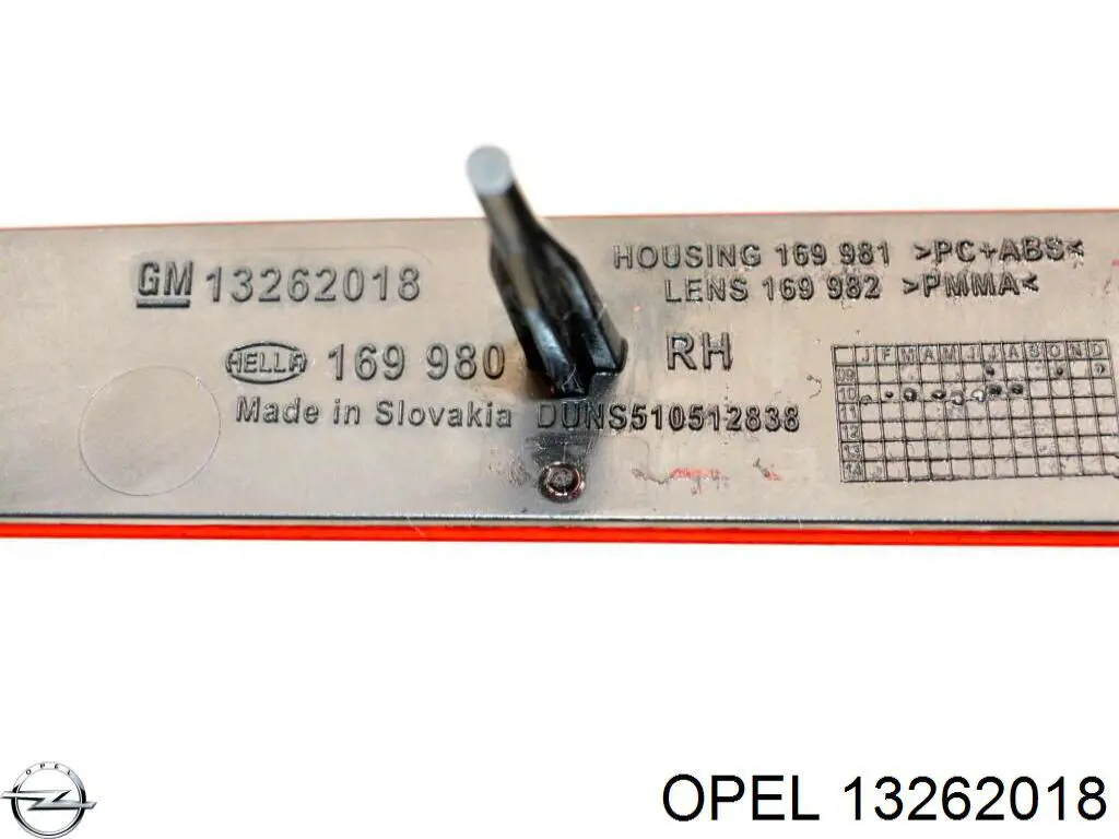 Купить 13262018 Opel Правый катафот заднего бампера