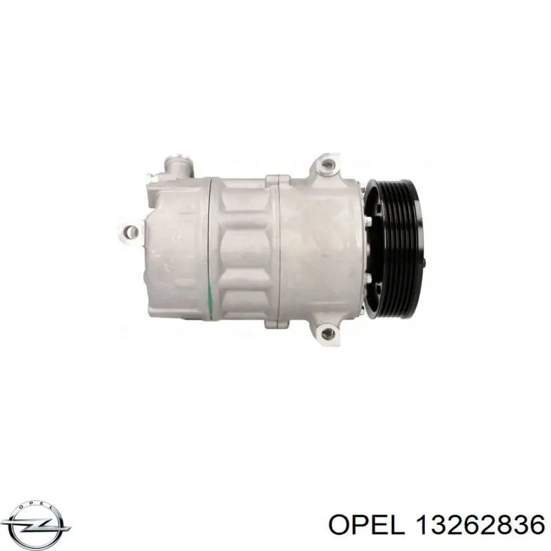 Компрессор кондиционера 13262836 Opel
