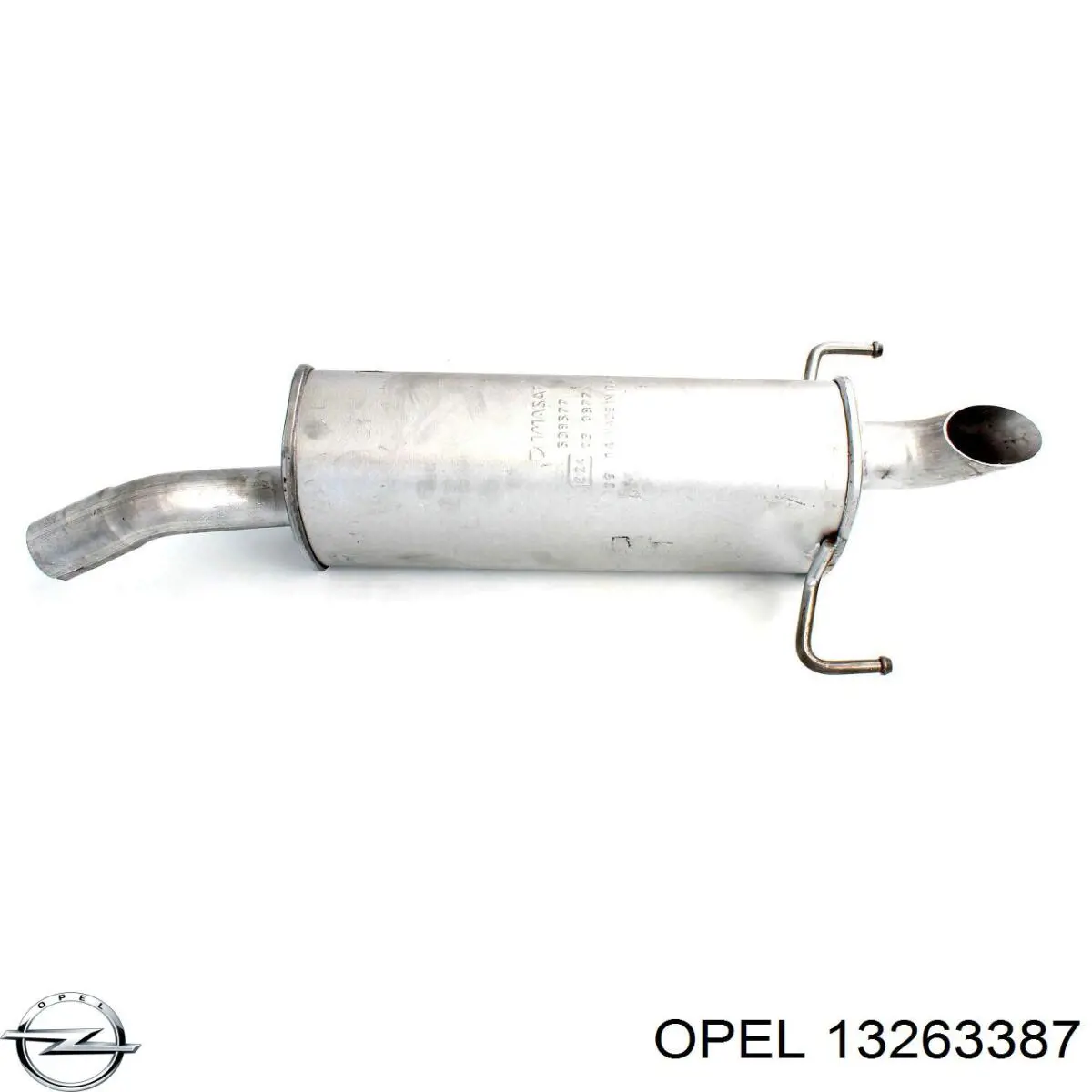 Глушитель, задняя часть Opel 13263387