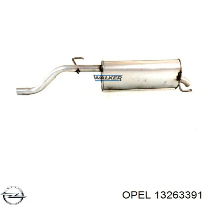 Выхлоп задний General Motors 13263391 цена, от 114.72 USD