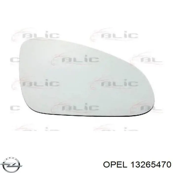 Купить 13265470 Opel Стекло правого зеркала заднего вида