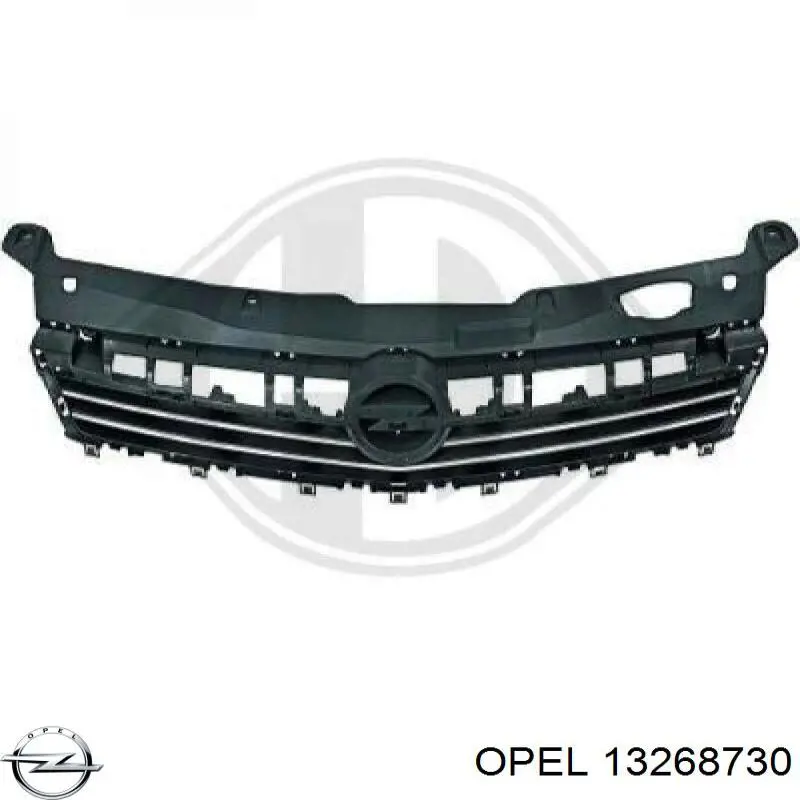 13268730 Opel Решетка радиатора
