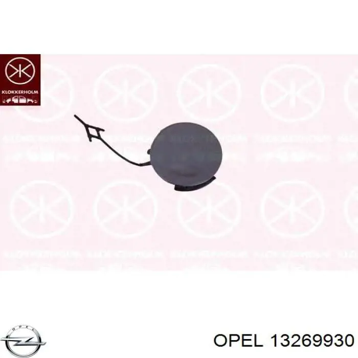 Grelha direita do pára-choque dianteiro para Opel Insignia (G09)