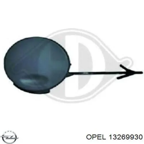 Решетка бампера переднего внутренняя левая 03746453 Depo/Loro/Abakus