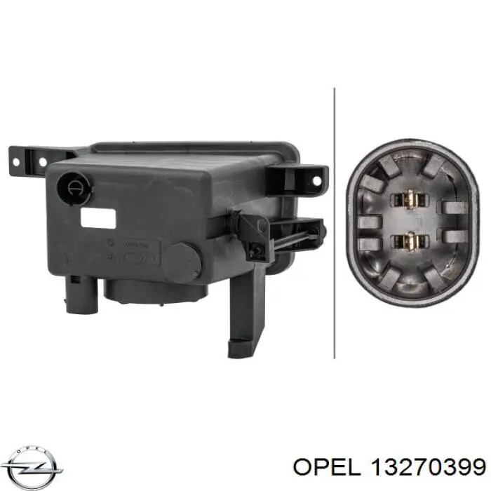 Фара противотуманная, левая Opel 13270399 цена, от 34.21 USD