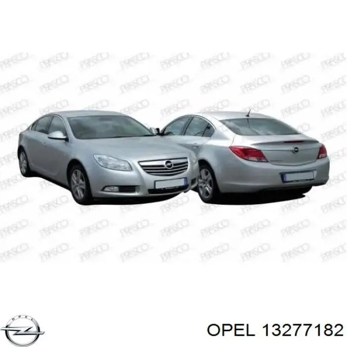 13277182 Opel суппорт радиатора верхний (монтажная панель крепления фар)