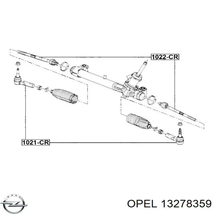 Купить 13278359 Opel Наконечник рулевой тяги, внешний
