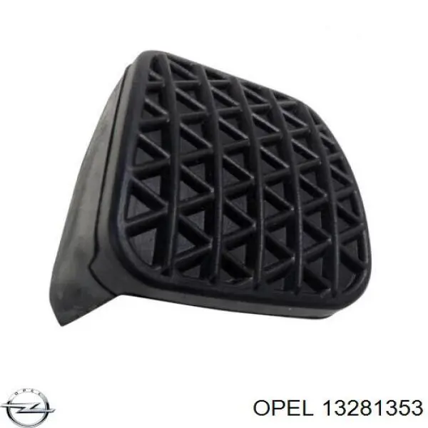 13281353 Opel placa sobreposta de pedal do freio