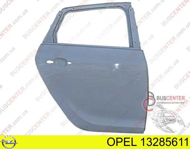 13285611 Opel дверь задняя правая