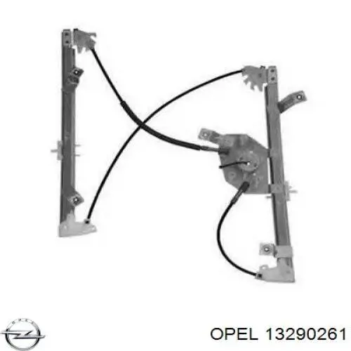 Стеклоподъемник передней левой двери 965872102 Opel