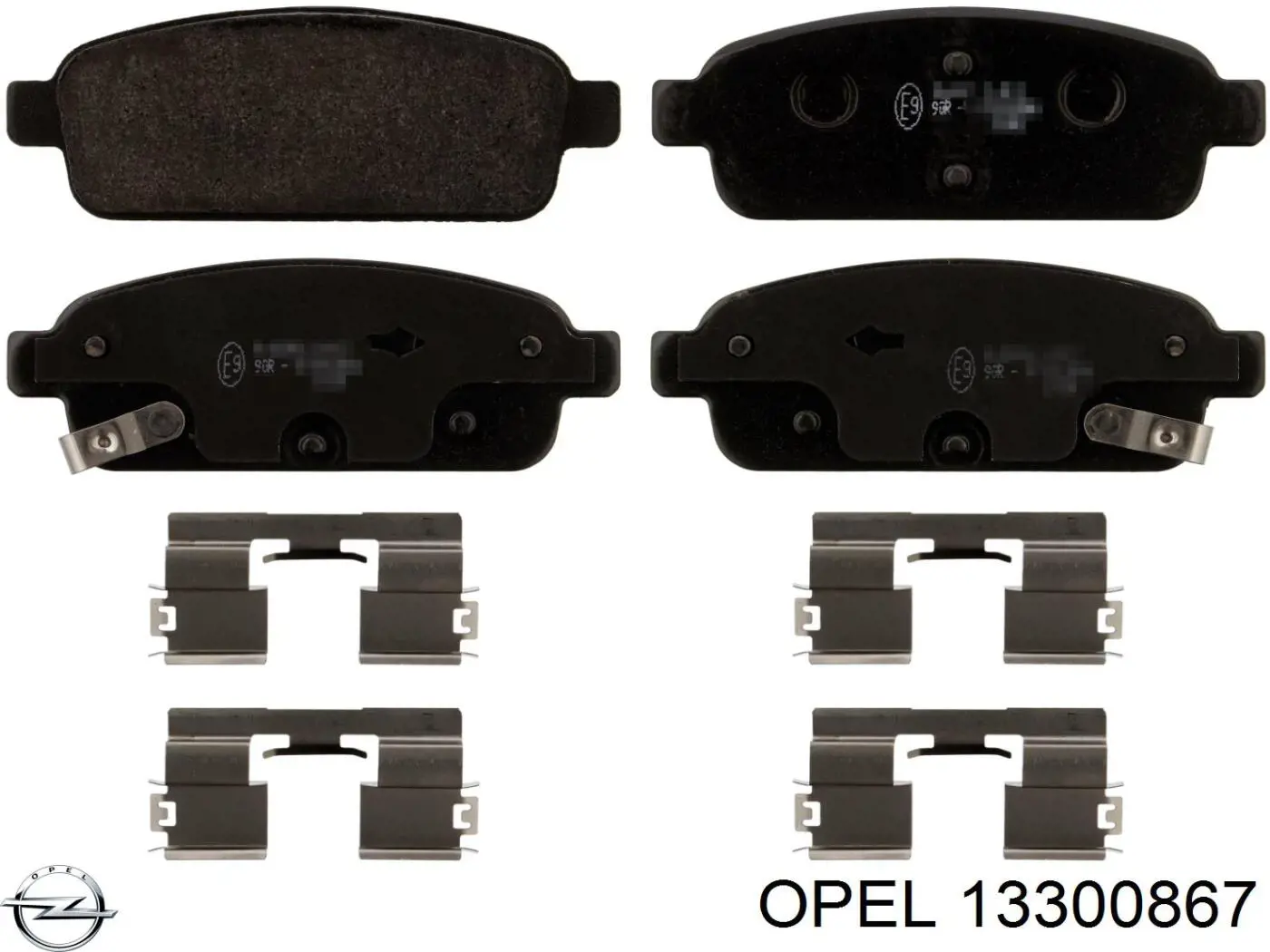 Купить 13300867 Opel Колодки тормозные задние, дисковые