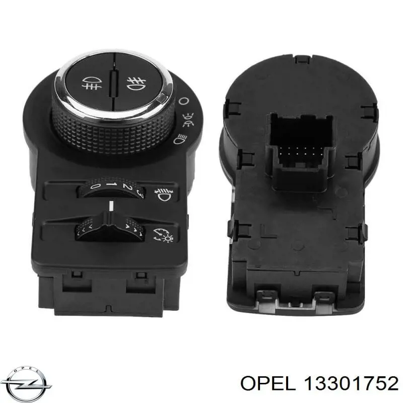 13301752 Opel comutador das luzes no "painel de instrumentos"