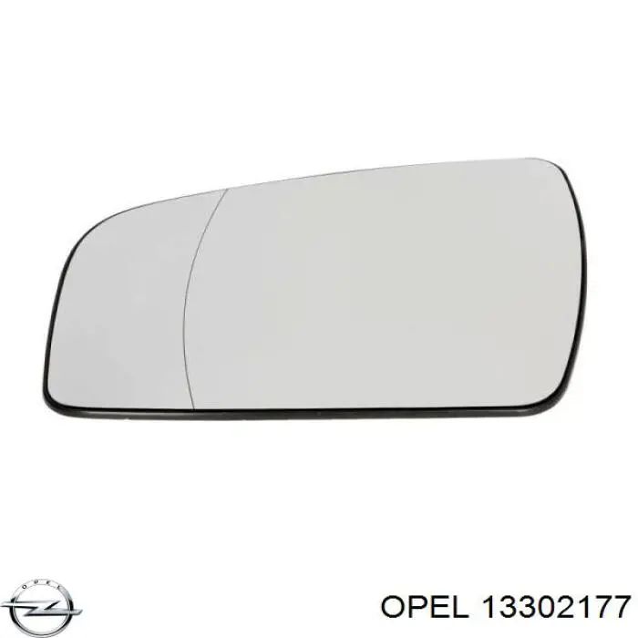 13302177 Opel Зеркальный элемент левого зеркала заднего вида