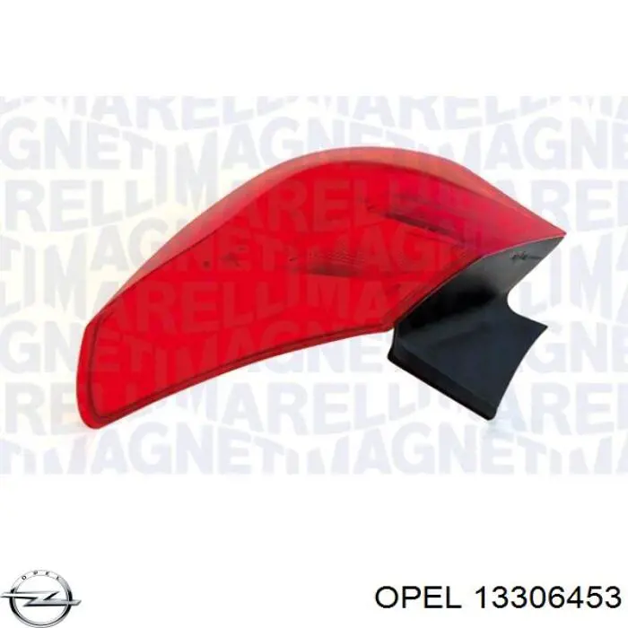 Задняя левая внешняя фара Opel 13306453 цена, от 58.50 USD