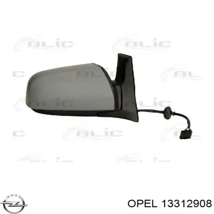 Зеркало заднего вида правое Opel 13312908